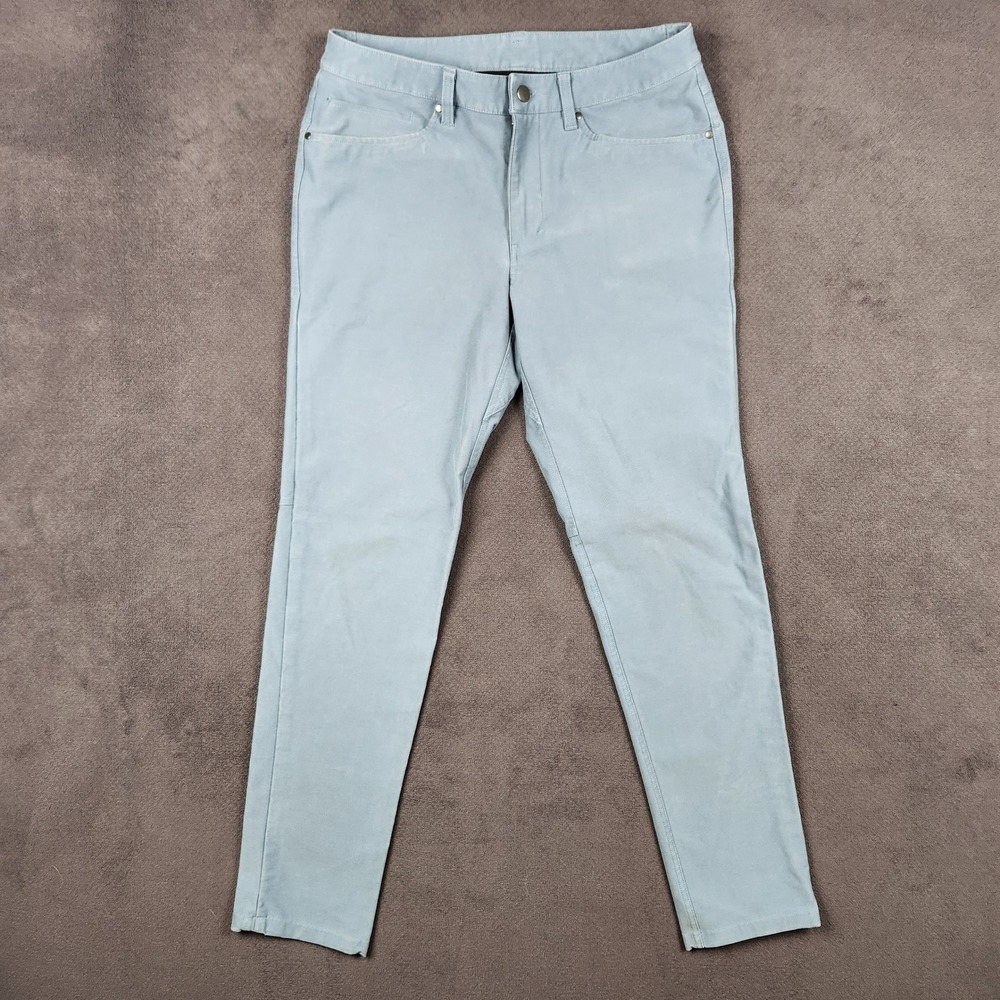 Lululemon ABC Pant Mens 31 Light Blue Slim Fit Tapered Utilitech Stretch Canvas